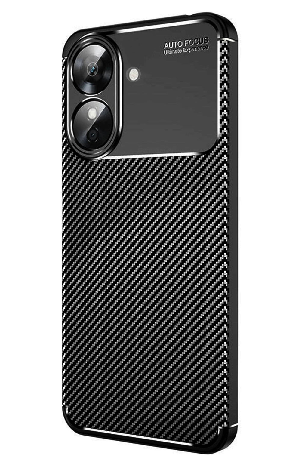 Mey İthalat® Realme Note 60 Kılıf Auto Focus Karbon Kapak - Siyah