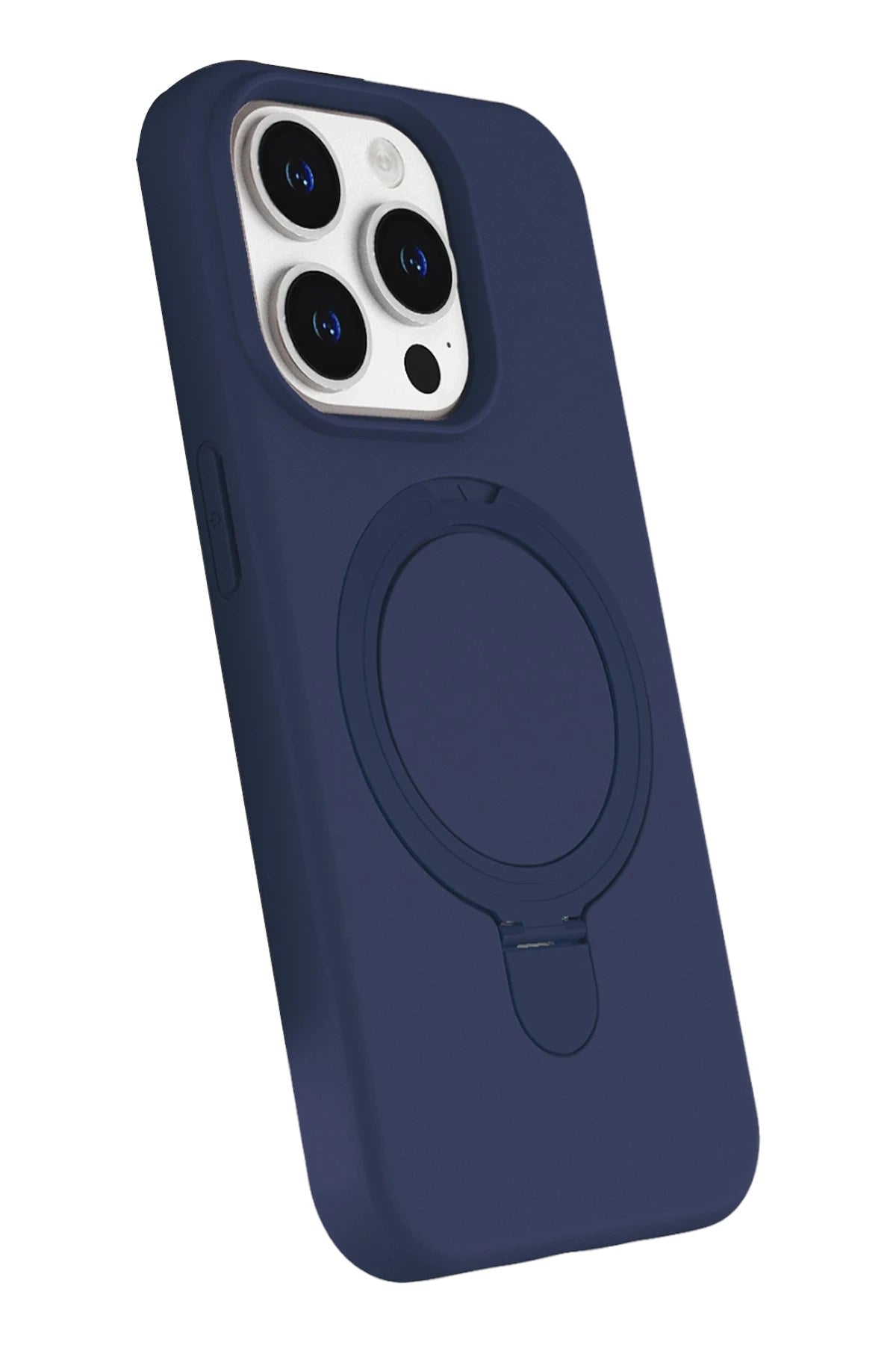 Mey İthalat® iPhone 15 Pro Max Regal Magsafe Standlı Kapak - Lacivert