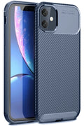 Mey İthalat® iPhone 11 Kılıf Auto Focus Karbon Kapak - Lacivert