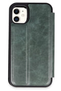 Mey İthalat® iPhone 11 Kılıf Flip Cover - Koyu Yeşil