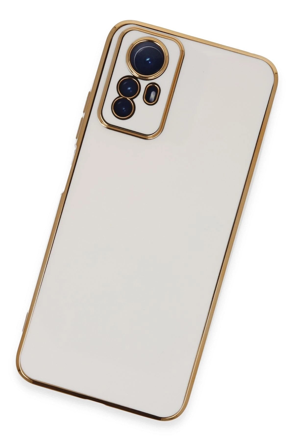 Mey İthalat® Redmi Note 12S Kılıf Volet Silikon - Beyaz