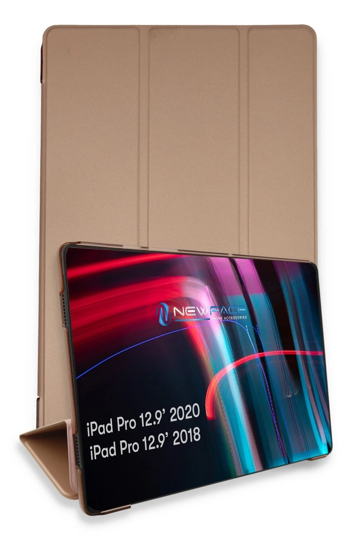 Mey İthalat® iPad Pro 12.9 (2021) Kılıf Tablet Smart Kılıf - Rose Gold