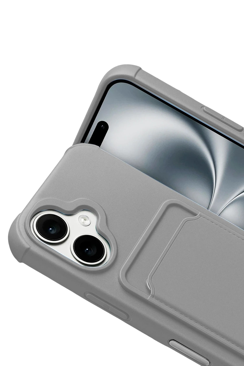 Mey İthalat® iPhone 17 Kelvin Kartvizitli Silikon - Gri