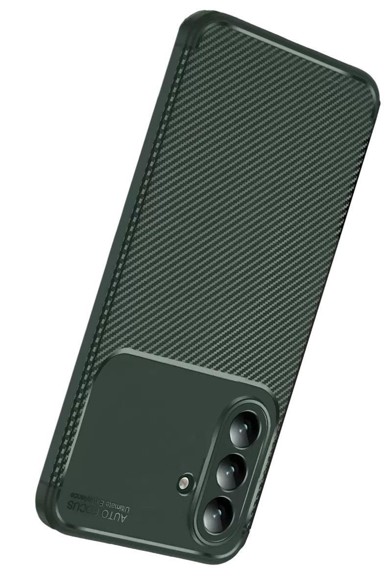 Mey İthalat® Samsung Galaxy S26 Auto Focus Karbon Kapak - Koyu Yeşil