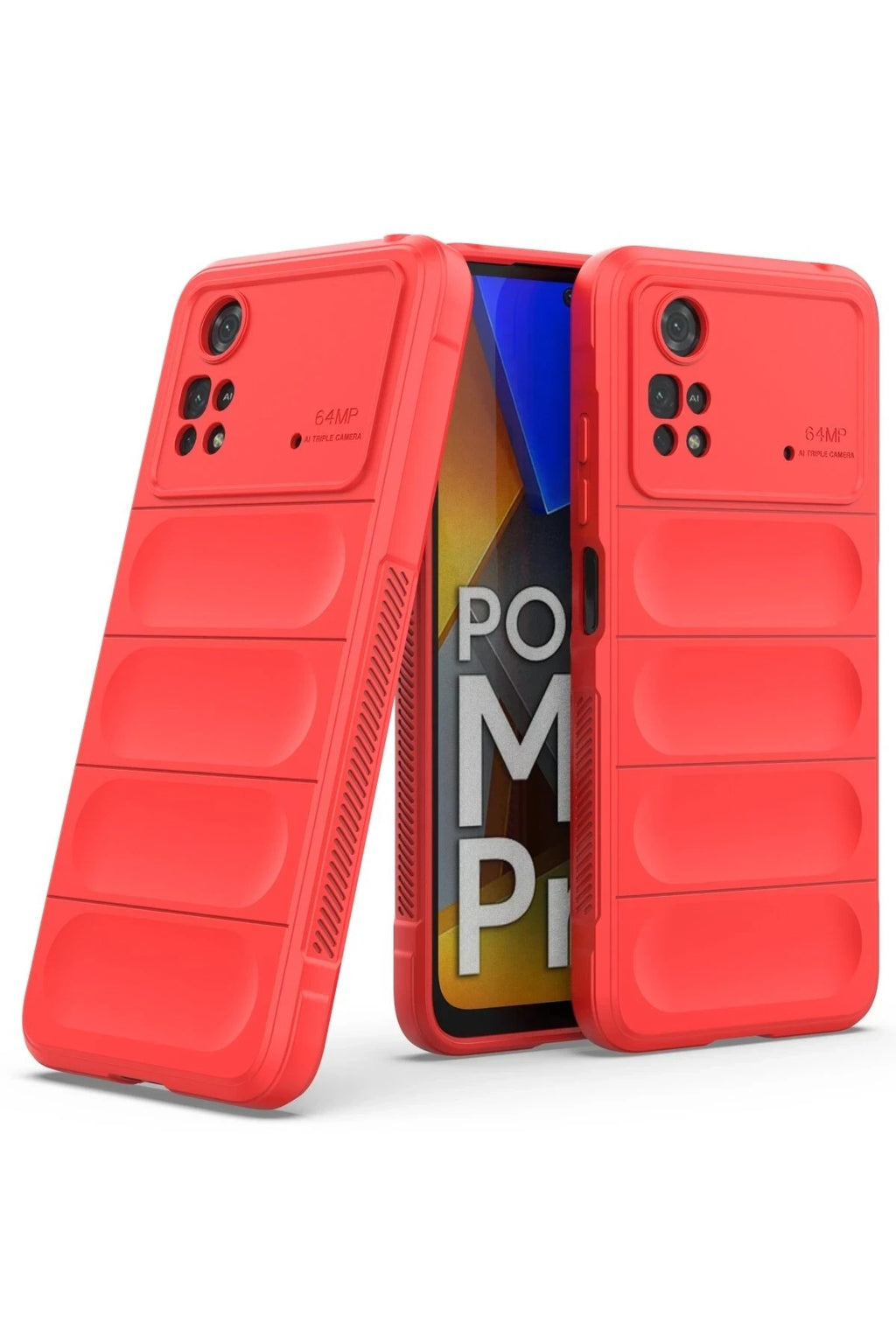 Mey İthalat® Poco M4 Pro 4G Kılıf Optimum Silikon - Kırmızı