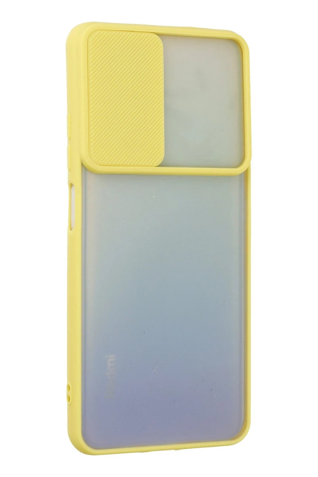 Mey İthalat® Redmi Note 11 Kılıf Palm Buzlu Kamera Sürgülü Silikon - Sarı