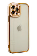 Mey İthalat® iPhone 12 Pro Kılıf Liva Lens Silikon - Rose
