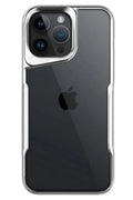 Mey İthalat® iPhone 14 Pro Max Kılıf Boyi Silikon Kapak - Gümüş