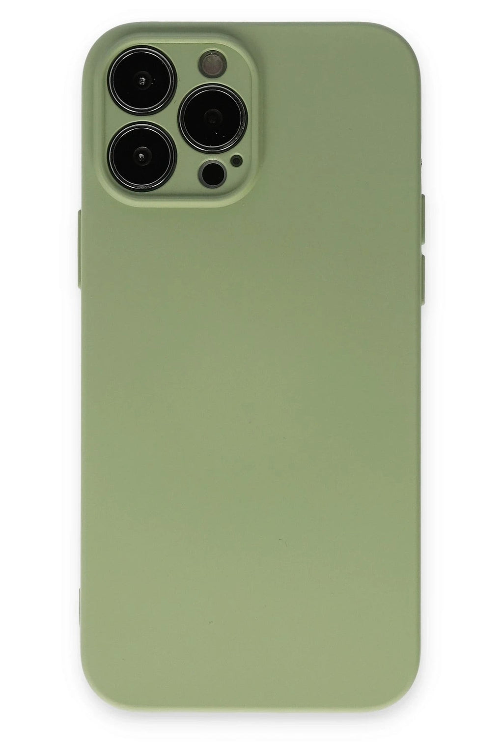 Mey İthalat® iPhone 13 Pro Kılıf Nano içi Kadife Silikon - Yeşil