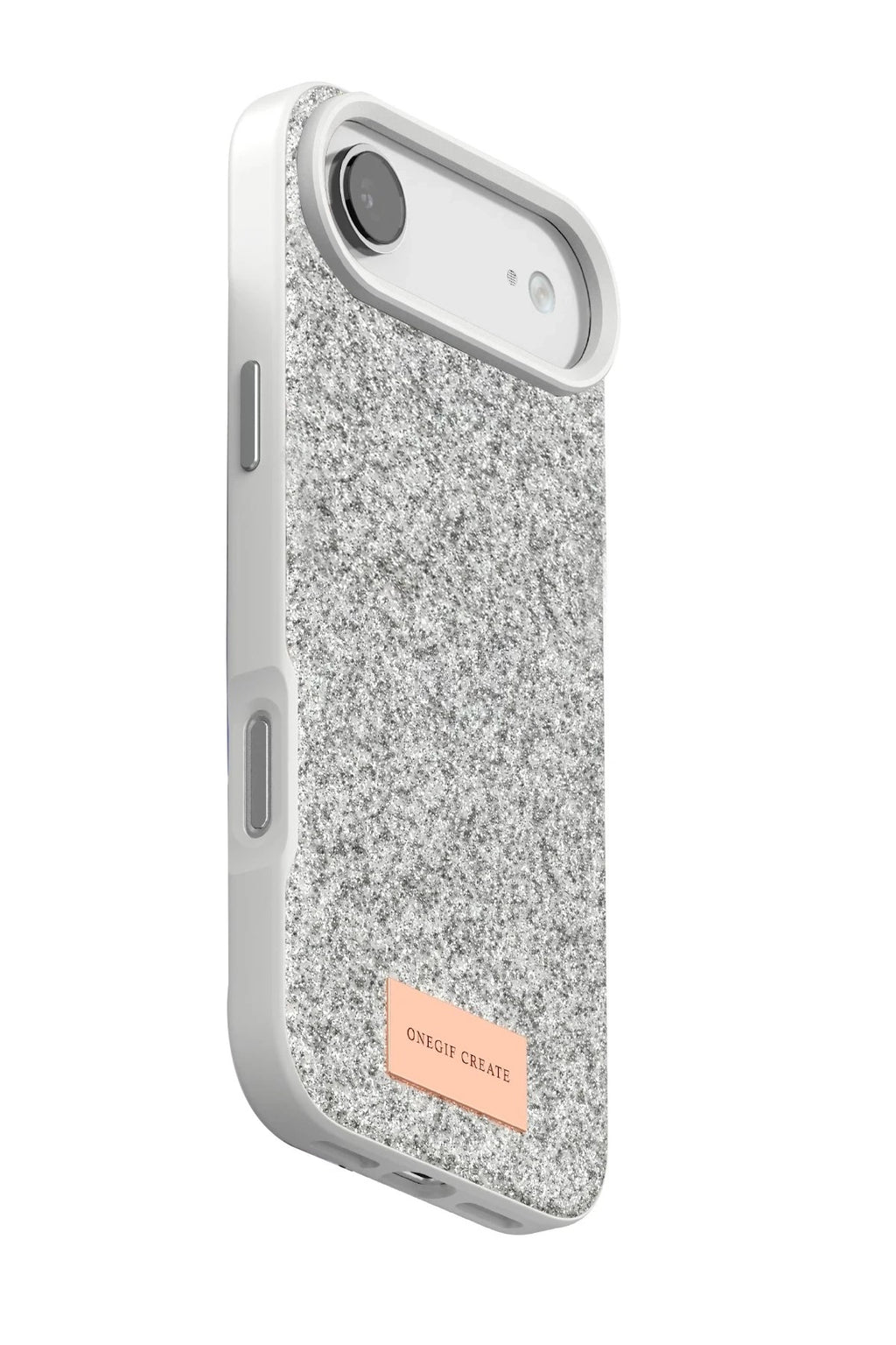 Mey İthalat® iPhone 17 Air Bright Simli Kapak - Beyaz