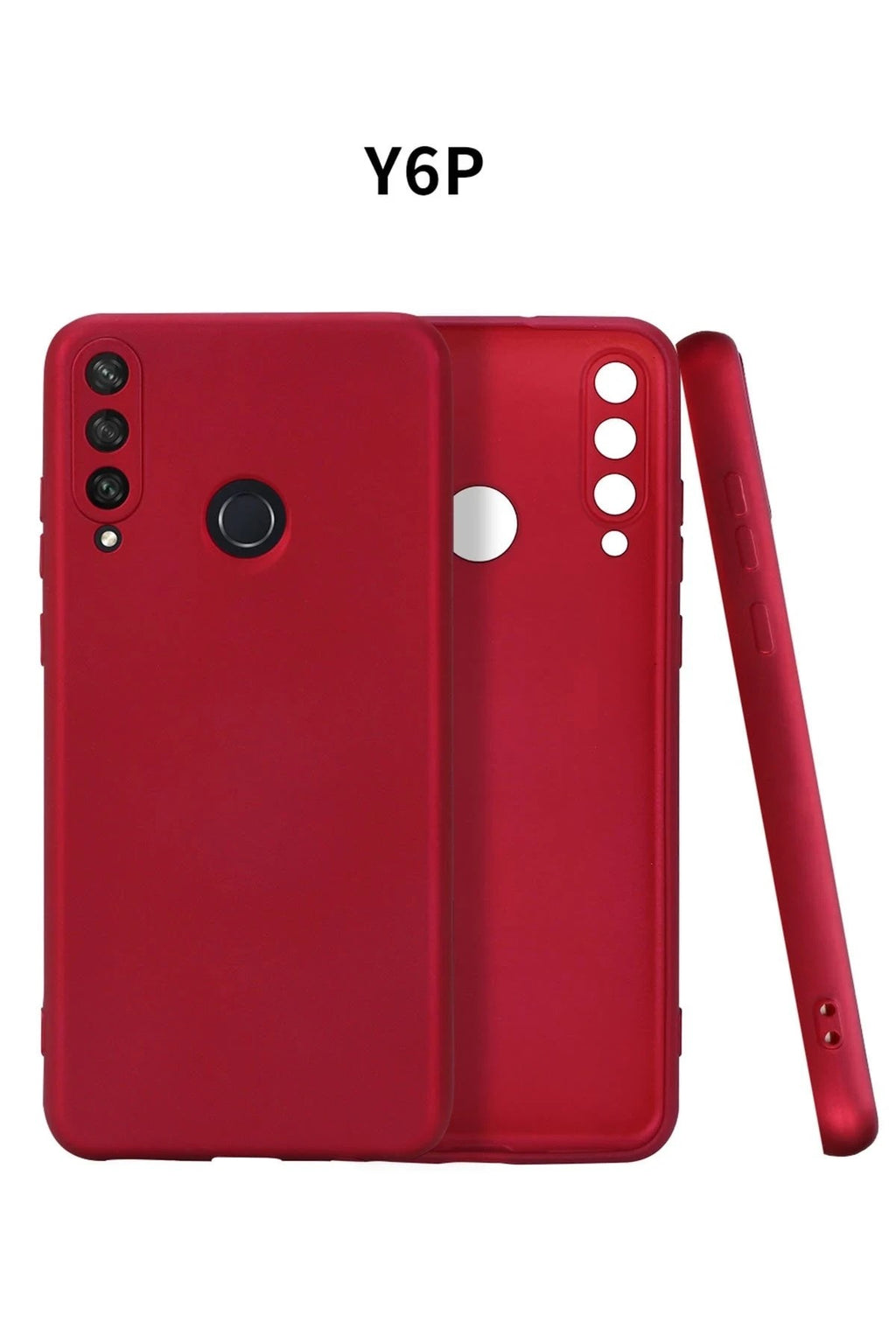 Mey İthalat® Huawei Y6P Kılıf First Silikon - Bordo