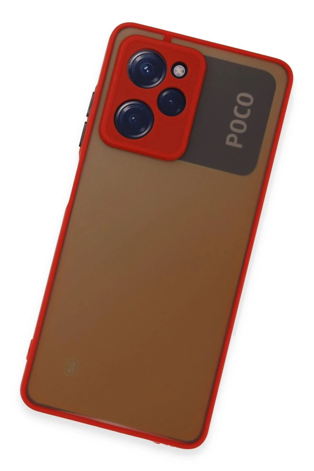 Mey İthalat® Poco X5 Pro 5G Kılıf Montreal Silikon Kapak - Kırmızı