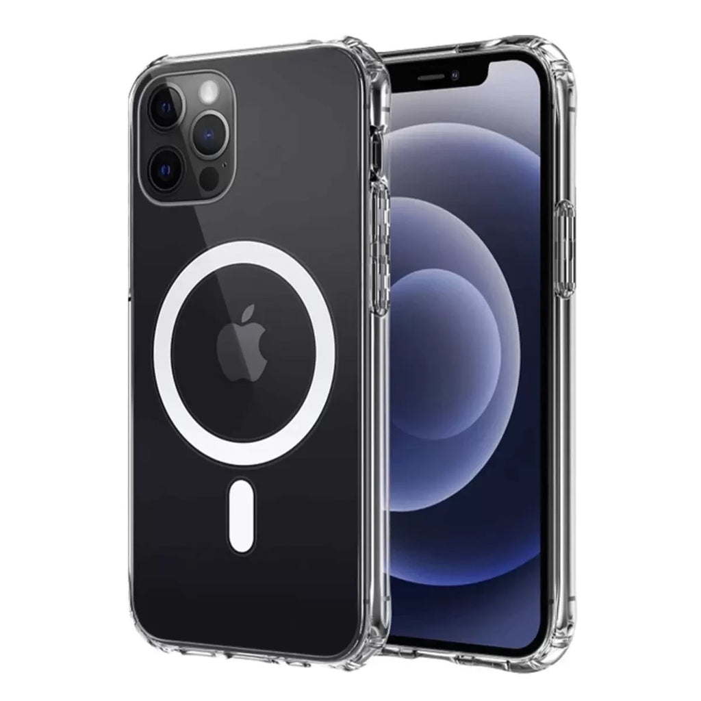 Mey İthalat® iPhone 12 Kılıf Magneticsafe Şeffaf Silikon - Şeffaf