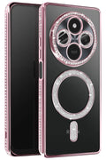 Mey İthalat® Redmi 14C Joke Simli Magneticsafe Kılıf - Pembe