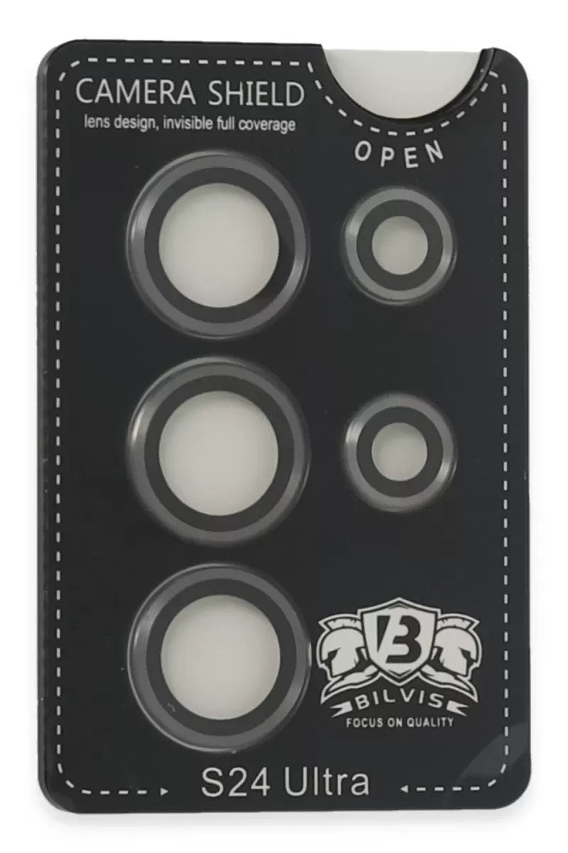 Mey İthalat® Samsung Galaxy S24 Ultra Bilvis Titan Kamera Lens - Titan Gri