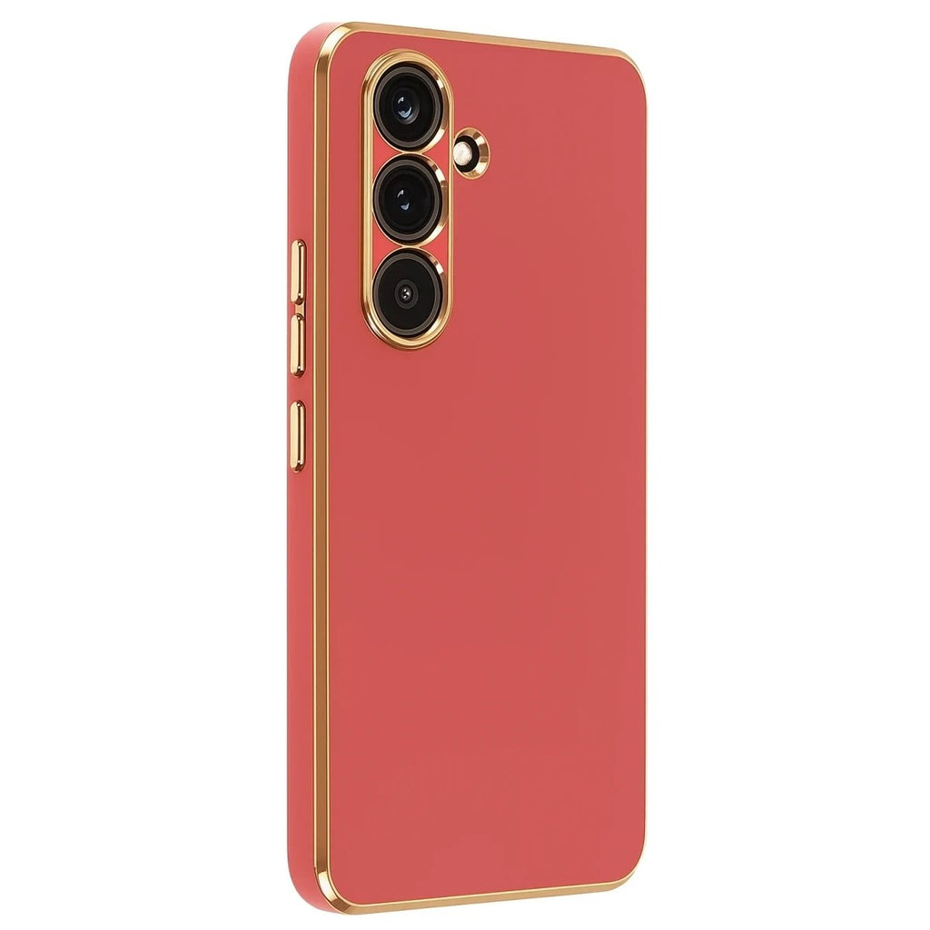 Mey İthalat® Samsung Galaxy S25 FE Volet Silikon - Kırmızı