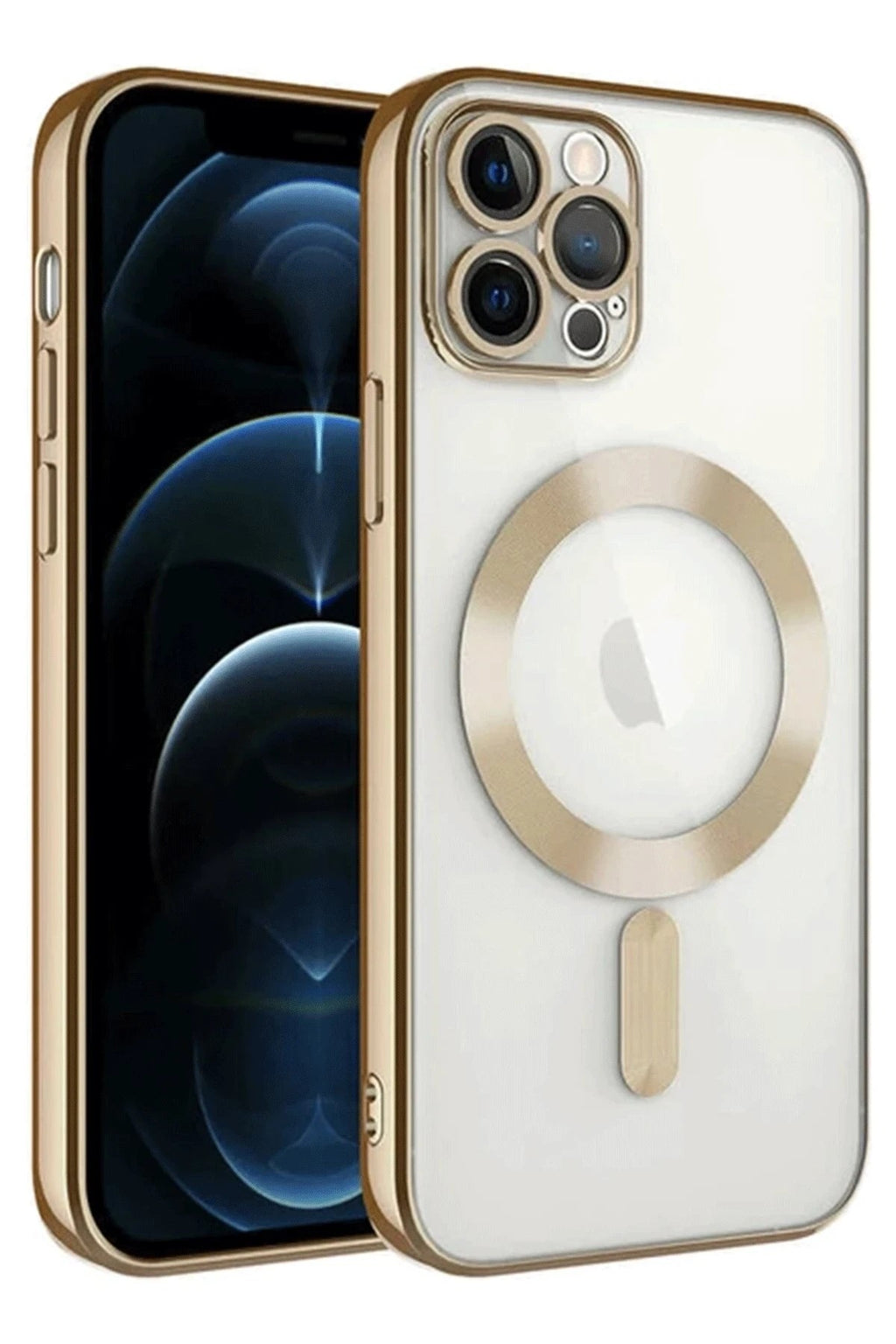 Mey İthalat® iPhone 14 Pro Max Kılıf Kross Magneticsafe Kapak - Gold