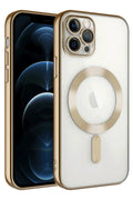 Mey İthalat® iPhone 14 Pro Max Kılıf Kross Magneticsafe Kapak - Gold