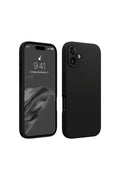 Mey İthalat® iPhone 16 Plus Kılıf First Silikon - Siyah