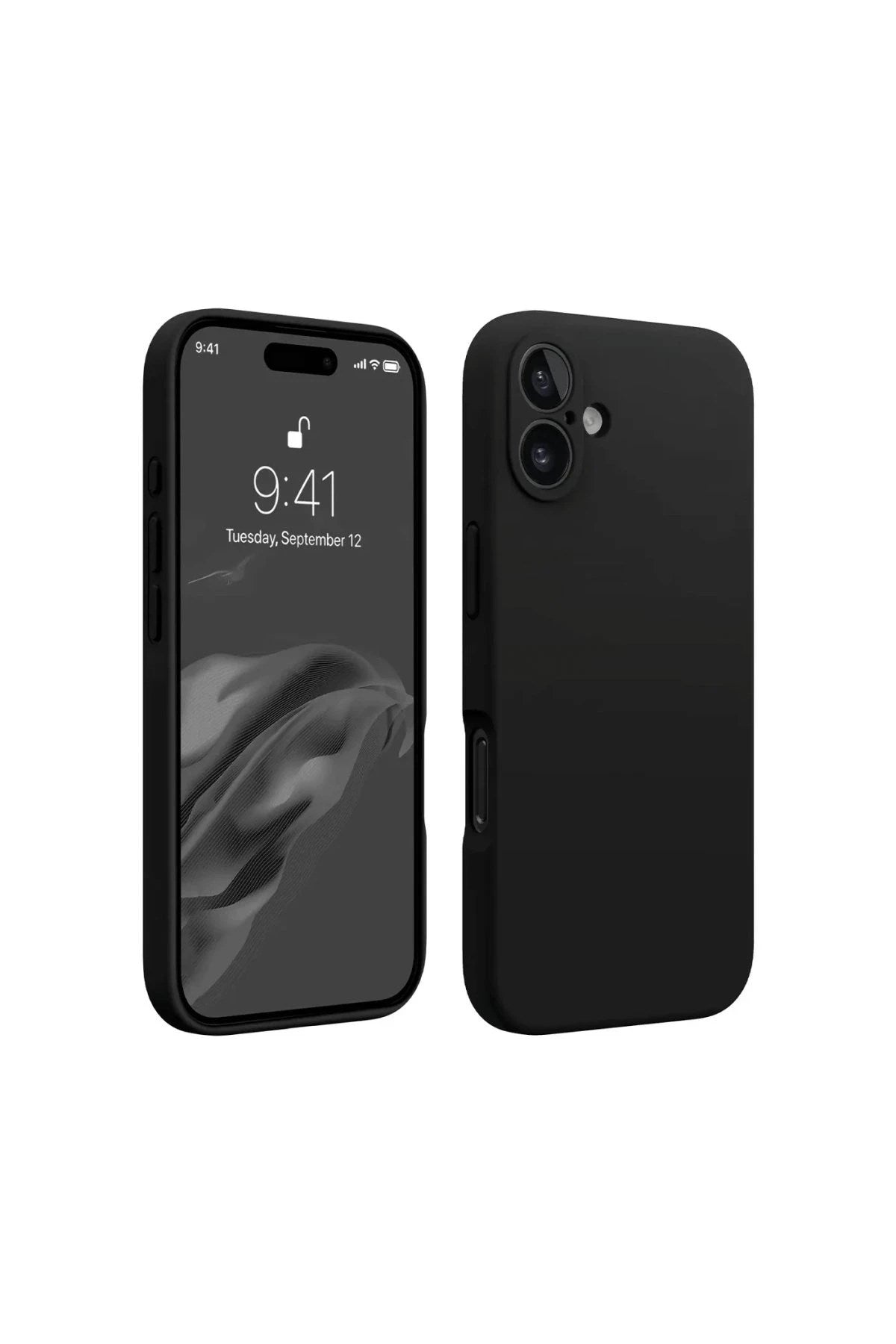 Mey İthalat® iPhone 16 Plus Kılıf First Silikon - Siyah