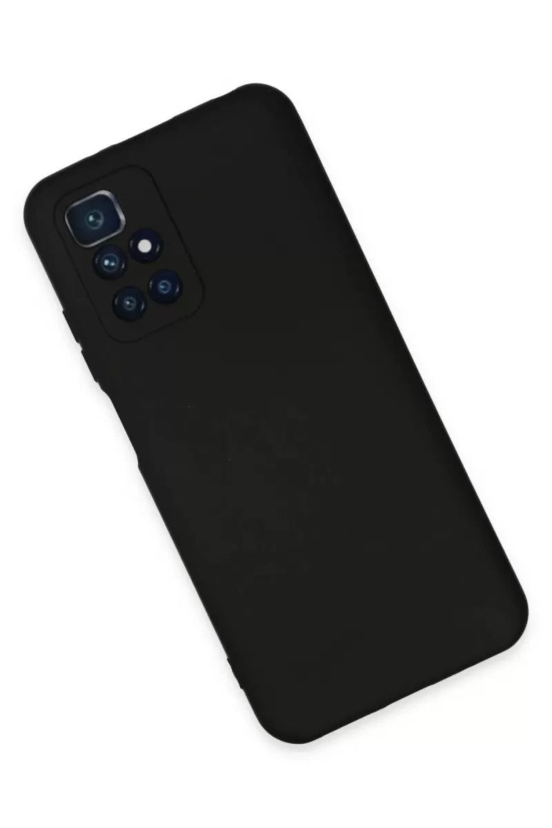 Mey İthalat® Redmi 10 2022 Kılıf Nano içi Kadife Silikon - Siyah