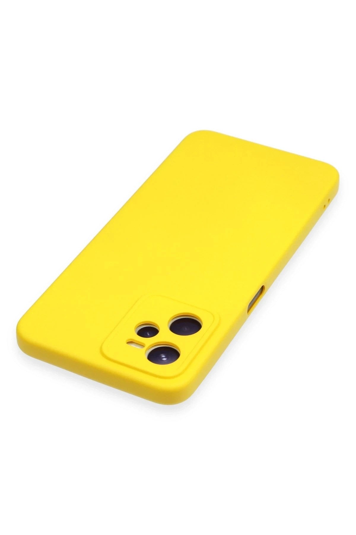 Mey İthalat® Realme C35 Kılıf Nano içi Kadife Silikon - Sarı