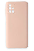 Mey İthalat® Samsung Galaxy M31S Kılıf Nano içi Kadife Silikon - Pudra