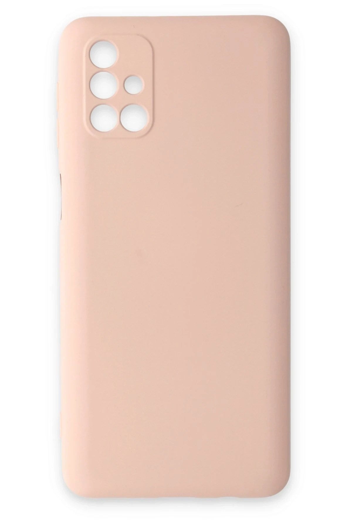 Mey İthalat® Samsung Galaxy M31S Kılıf Nano içi Kadife Silikon - Pudra