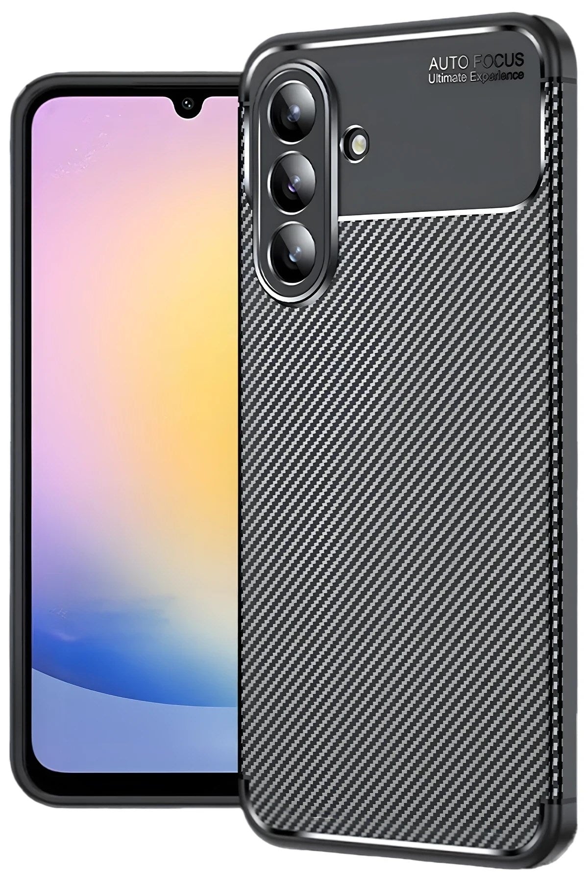 Mey İthalat® Samsung Galaxy S25 FE Auto Focus Karbon Kapak - Siyah