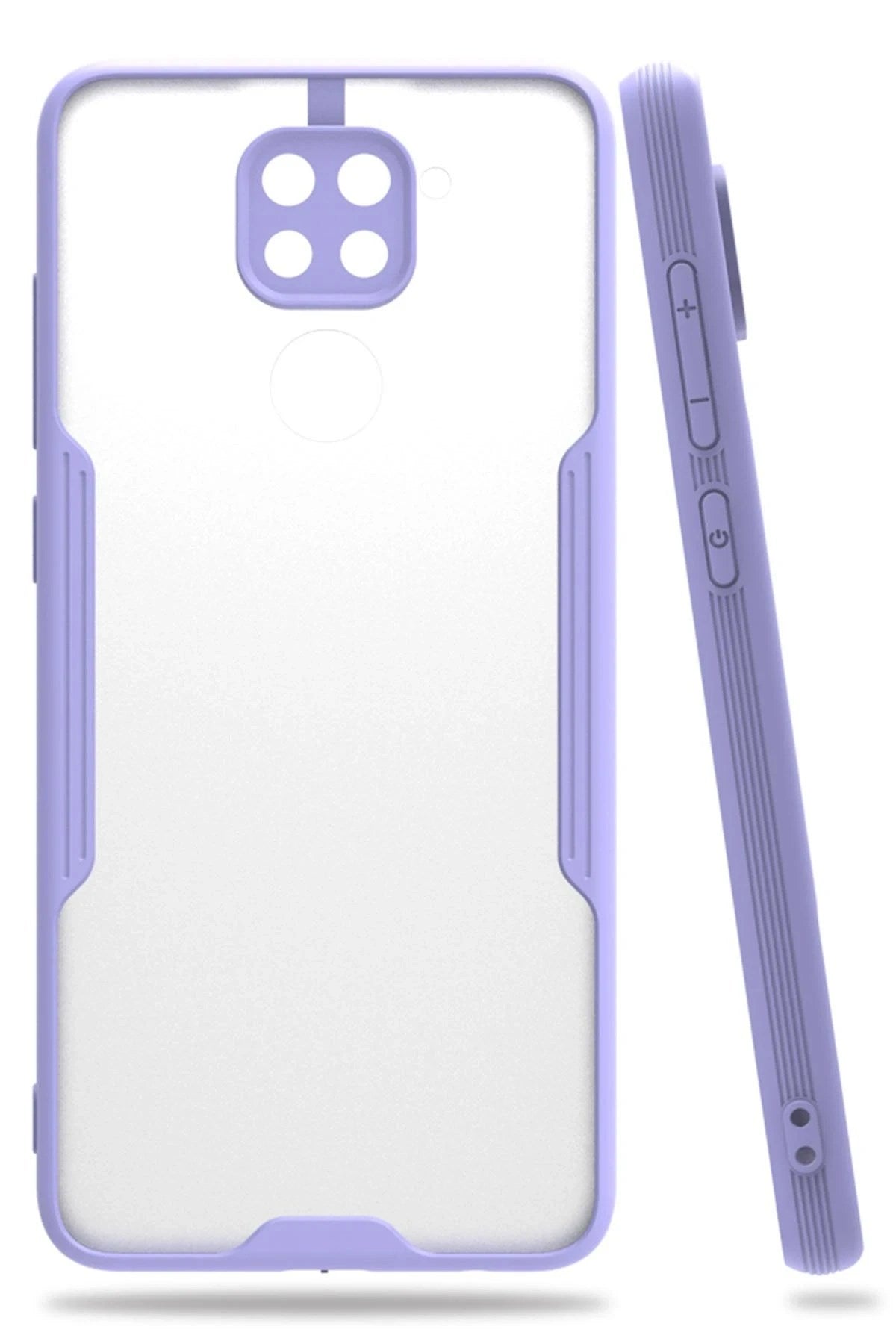 Mey İthalat® Redmi Note 9 Kılıf Platin Silikon - Lila