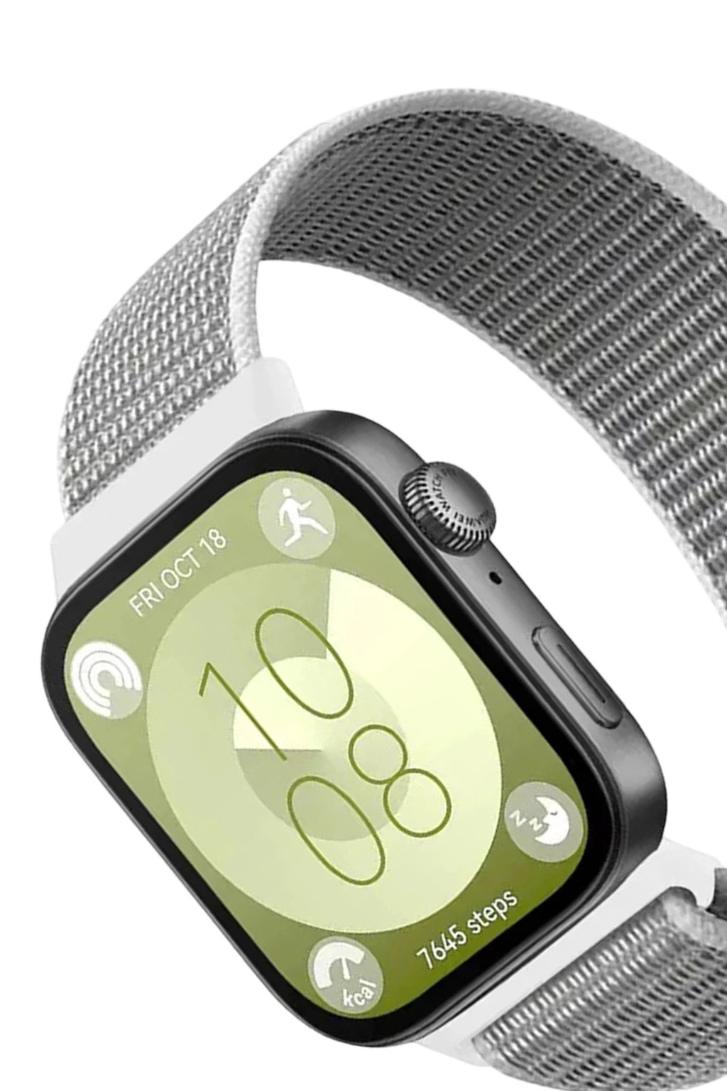 Mey İthalat® Huawei Fit 4 Hasırlı Cırtcırtlı Kordon - Beyaz