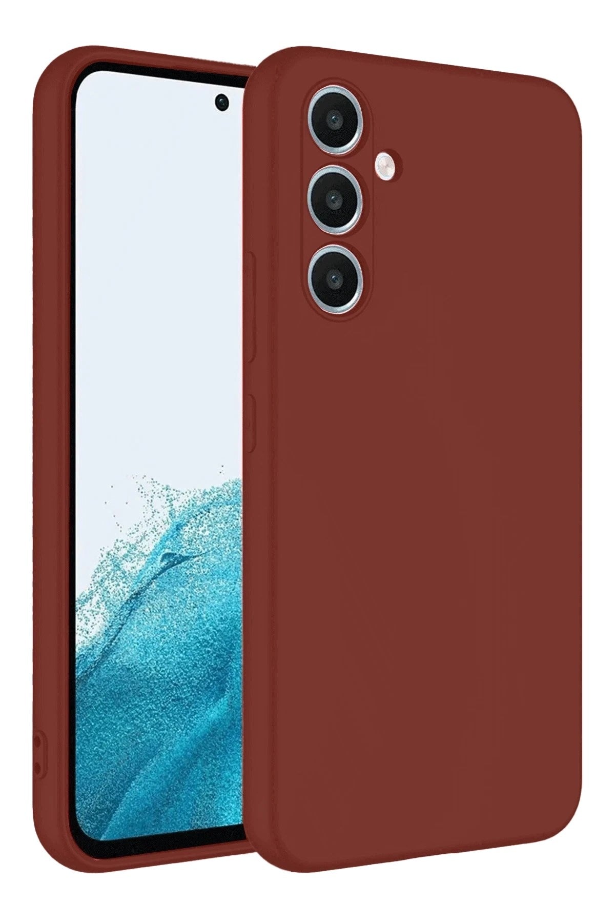 Mey İthalat® Samsung Galaxy A16 5G Kılıf First Silikon - Bordo