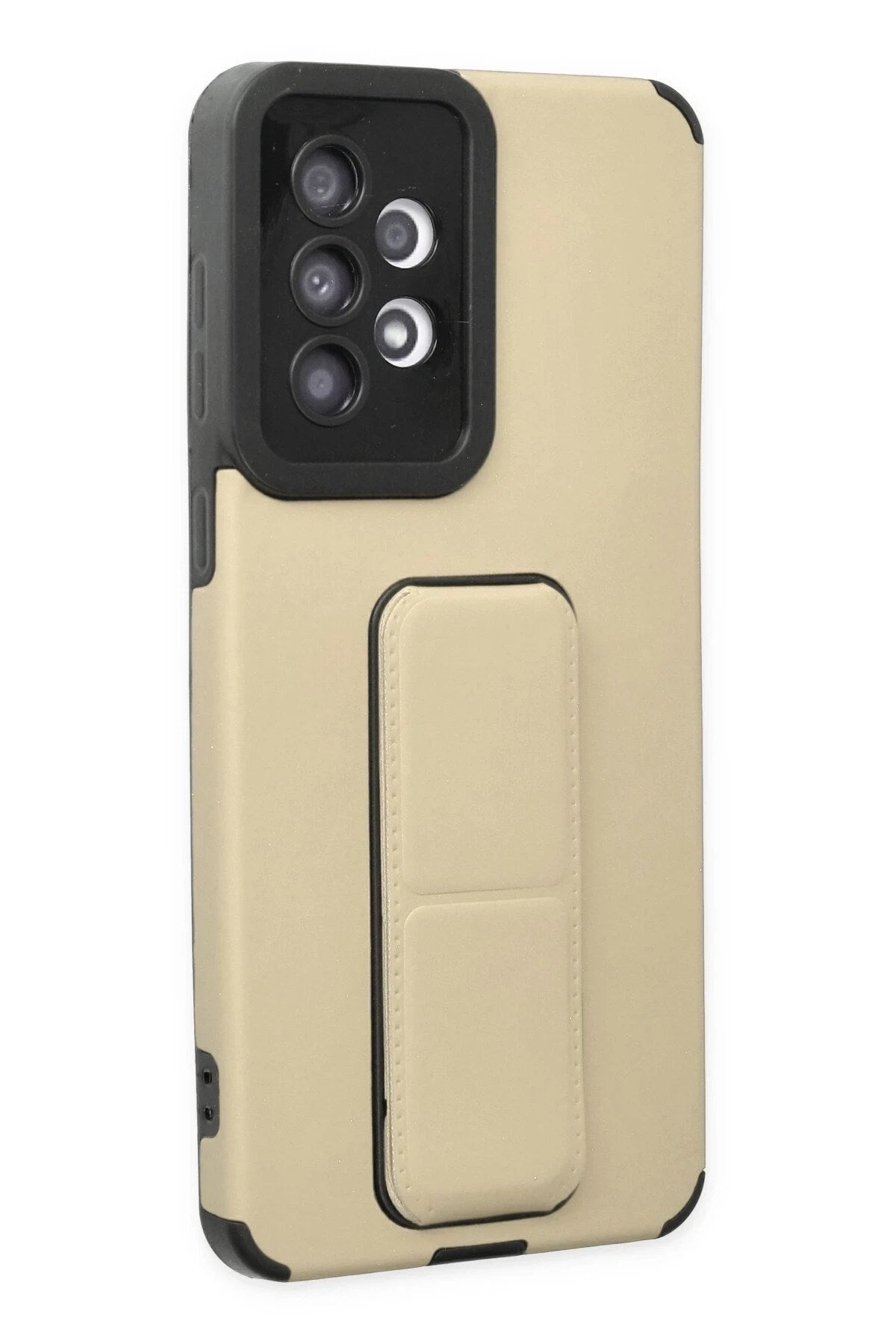 Mey İthalat® Samsung Galaxy A33 5G Kılıf Mega Standlı Silikon - Gold