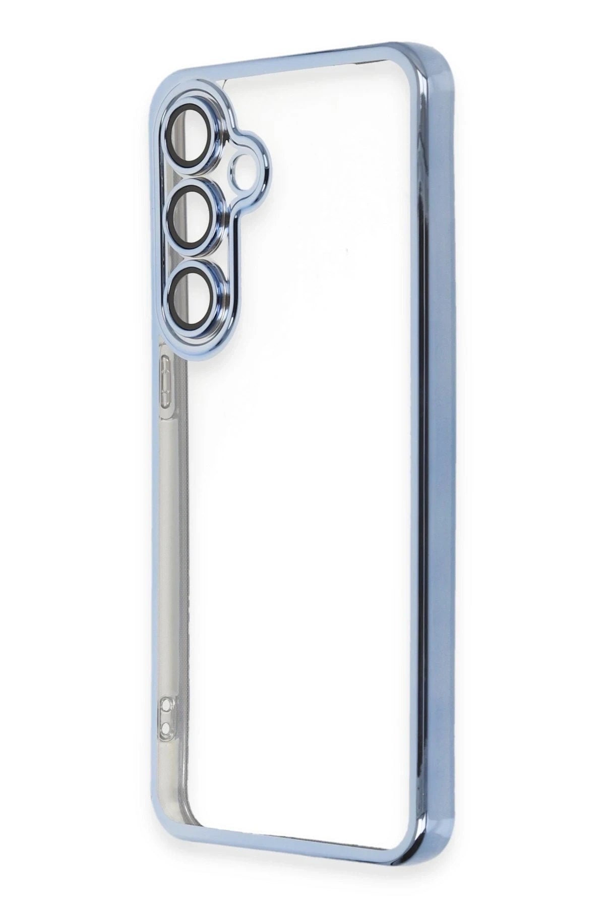 Mey İthalat® Samsung Galaxy S24 FE Kılıf Lensli Silikon - Lacivert