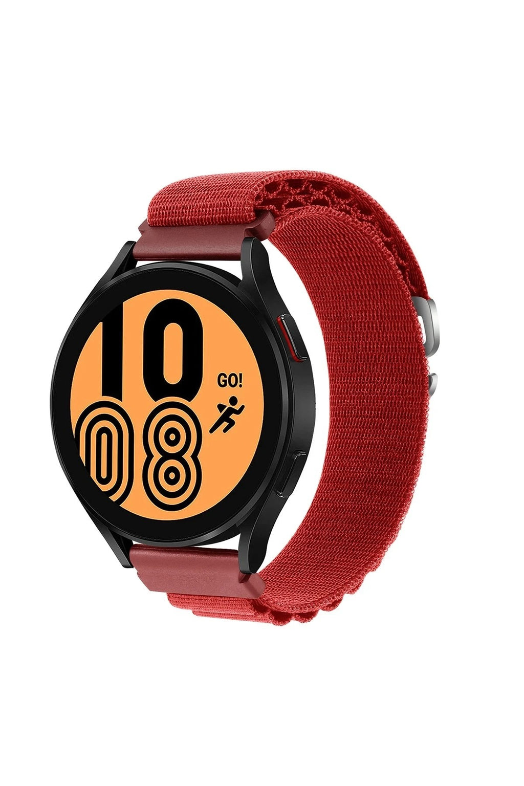 Mey İthalat® Watch 22mm KR410 Kumaş Kordon - Kırmızı