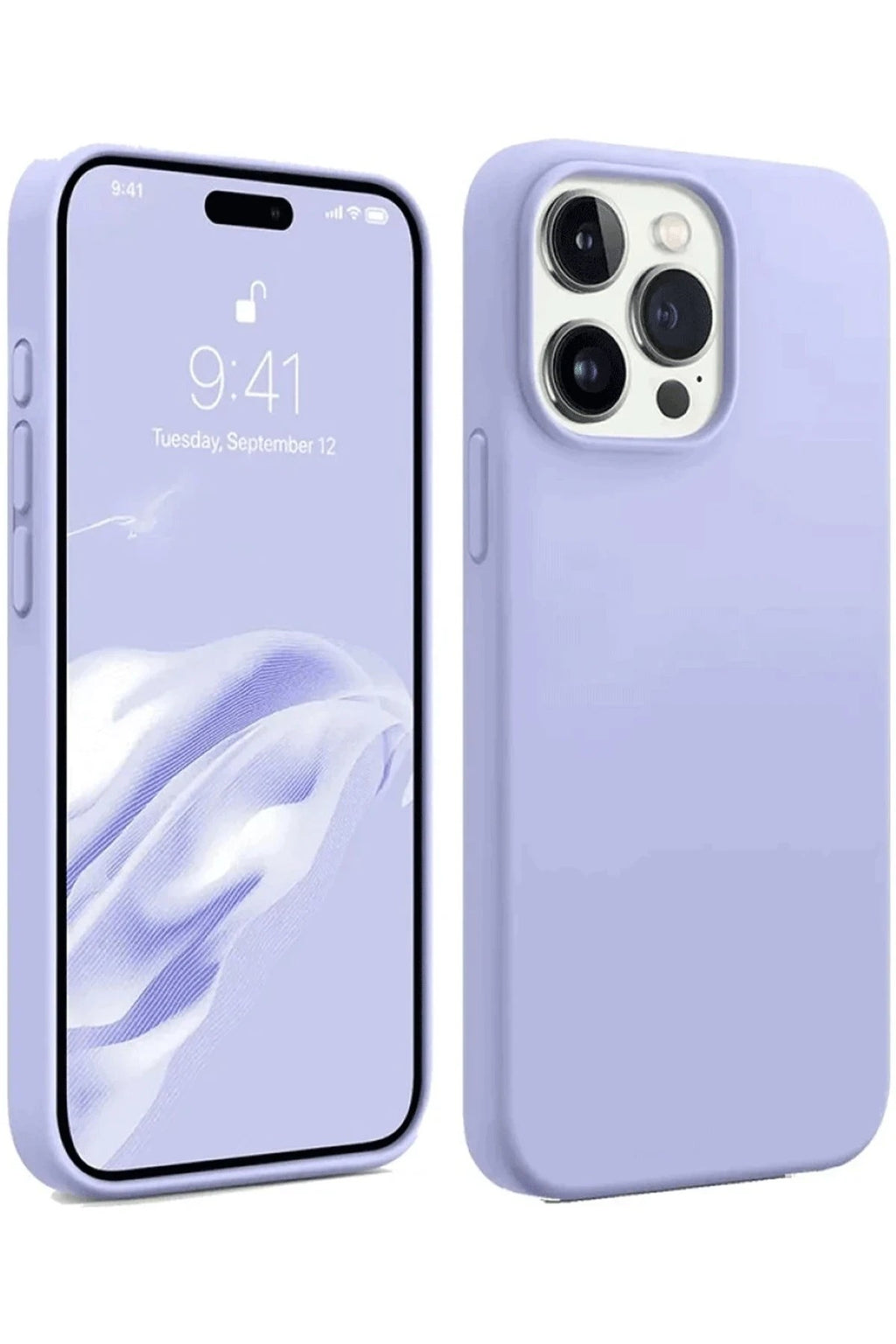 Mey İthalat® iPhone 15 Pro Kılıf First Silikon - Lila