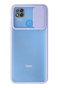 Mey İthalat® Redmi 9C Kılıf Palm Buzlu Kamera Sürgülü Silikon - Lila