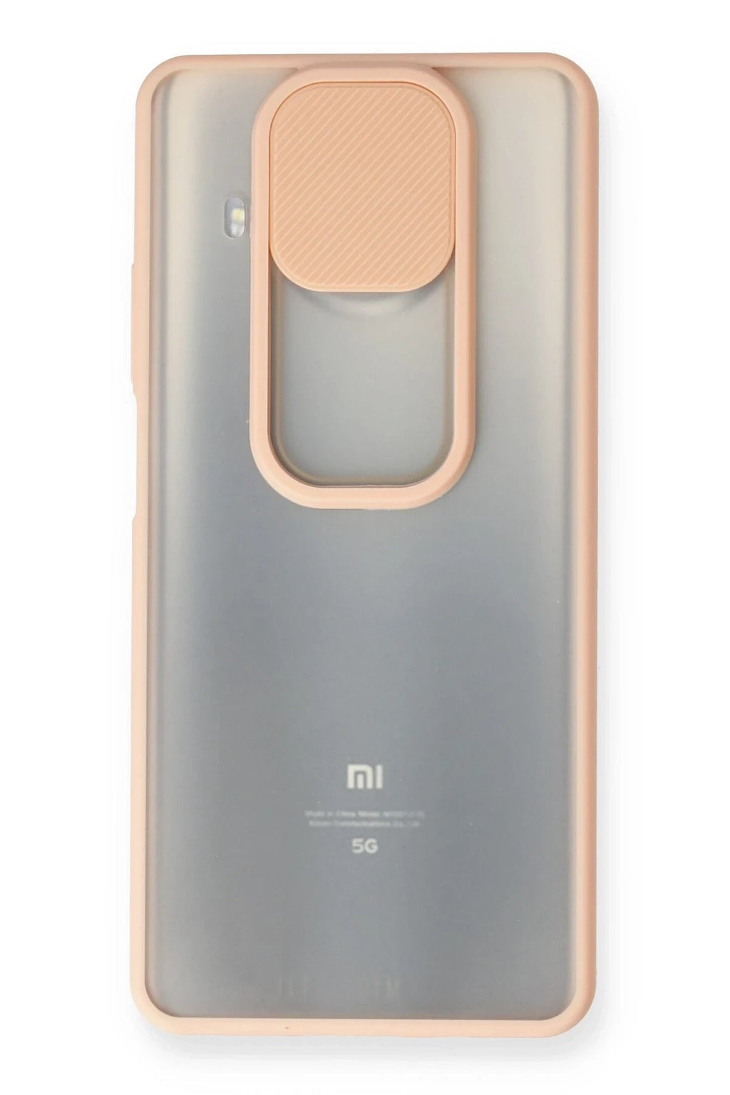 Mey İthalat® Mi 10T Lite Kılıf Palm Buzlu Kamera Sürgülü Silikon - Pembe