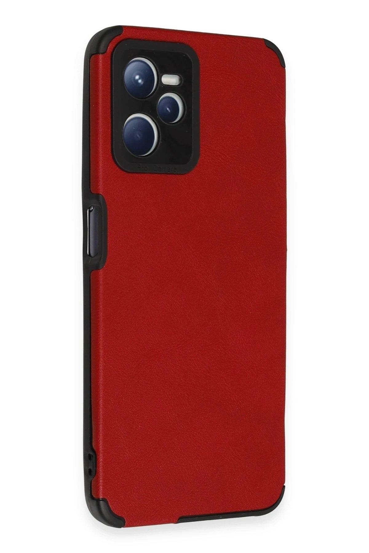 Mey İthalat® Realme C35 Kılıf Loop Deri Silikon - Kırmızı