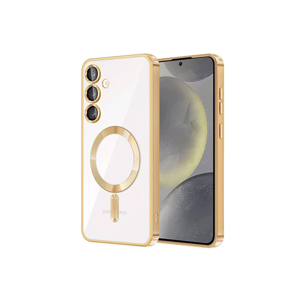 Mey İthalat® Samsung Galaxy S24 Kılıf Kross Magneticsafe Kapak - Gold