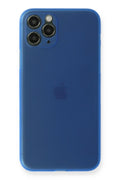 Mey İthalat® iPhone 11 Pro Max Kılıf PP Ultra İnce Kapak - Mavi
