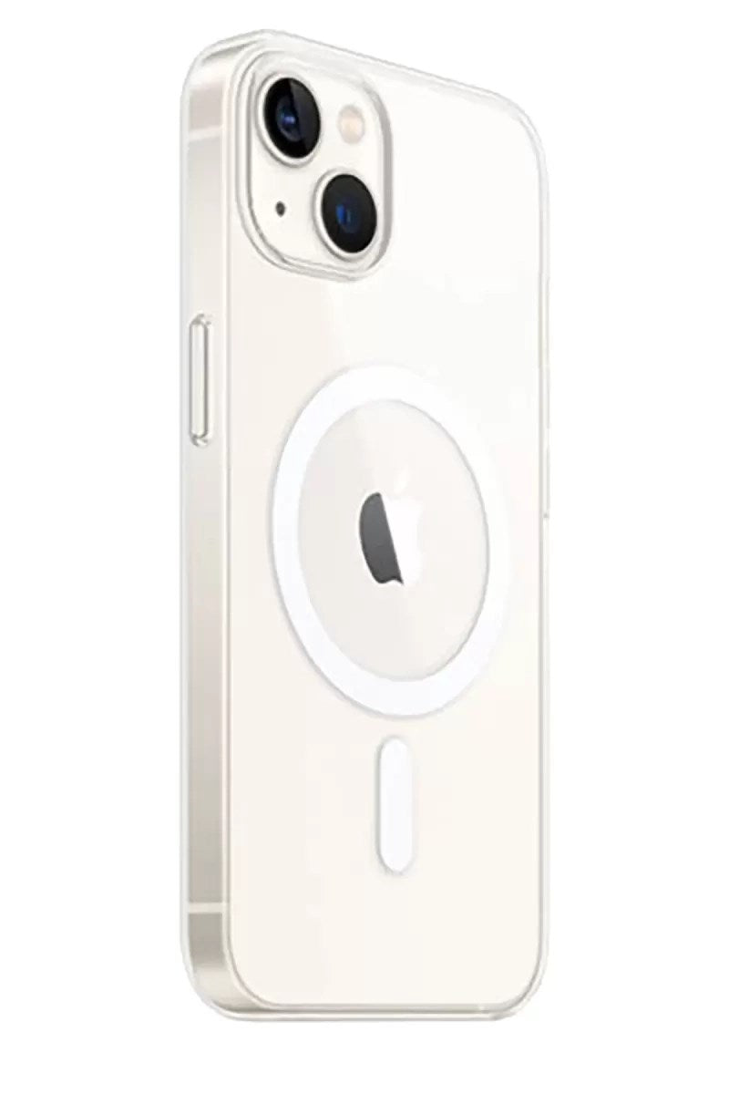 Mey İthalat® iPhone 15 Plus Kılıf Magneticsafe Şeffaf Silikon - Şeffaf