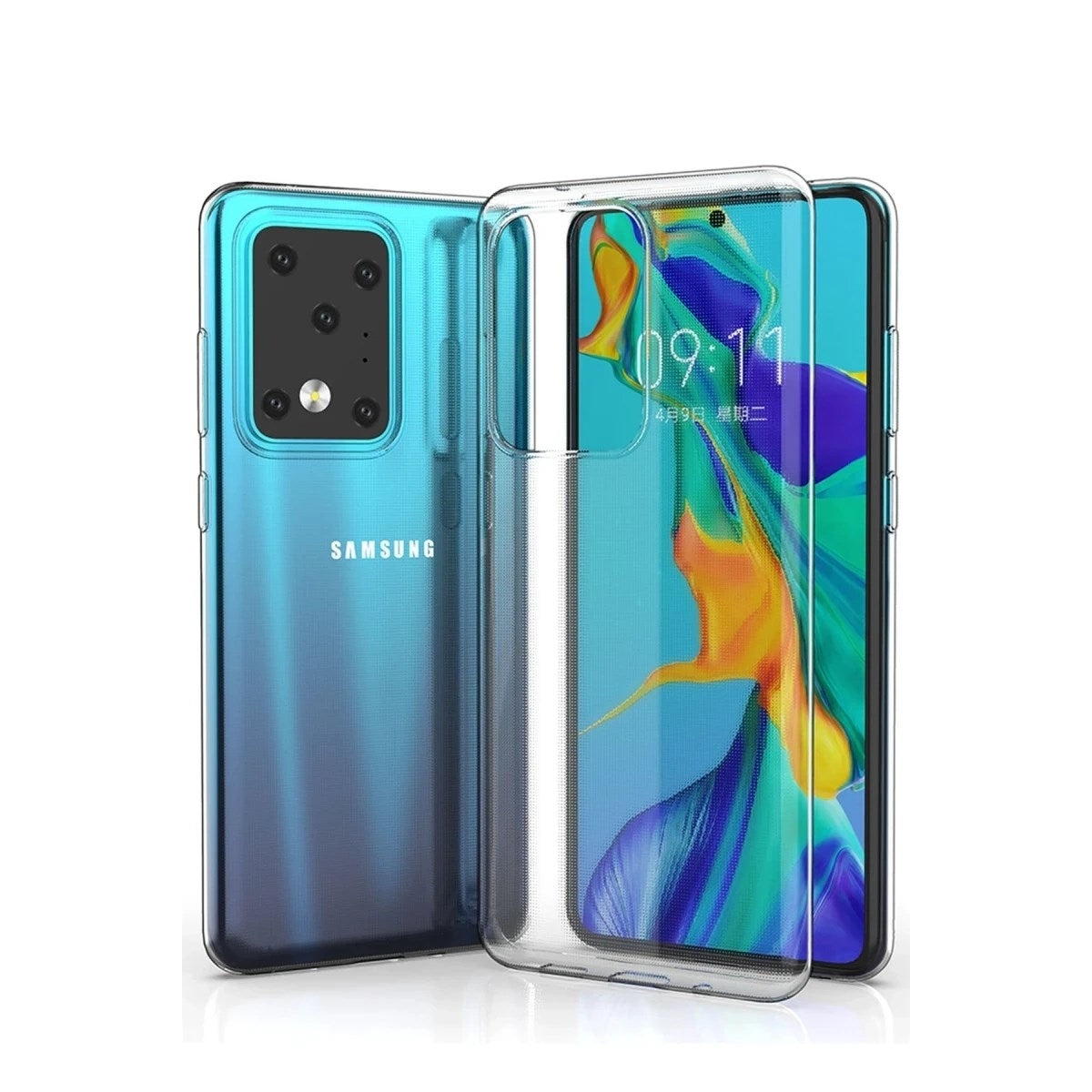 Mey İthalat® Samsung Galaxy S20 Ultra Kılıf Lüx Şeffaf Silikon