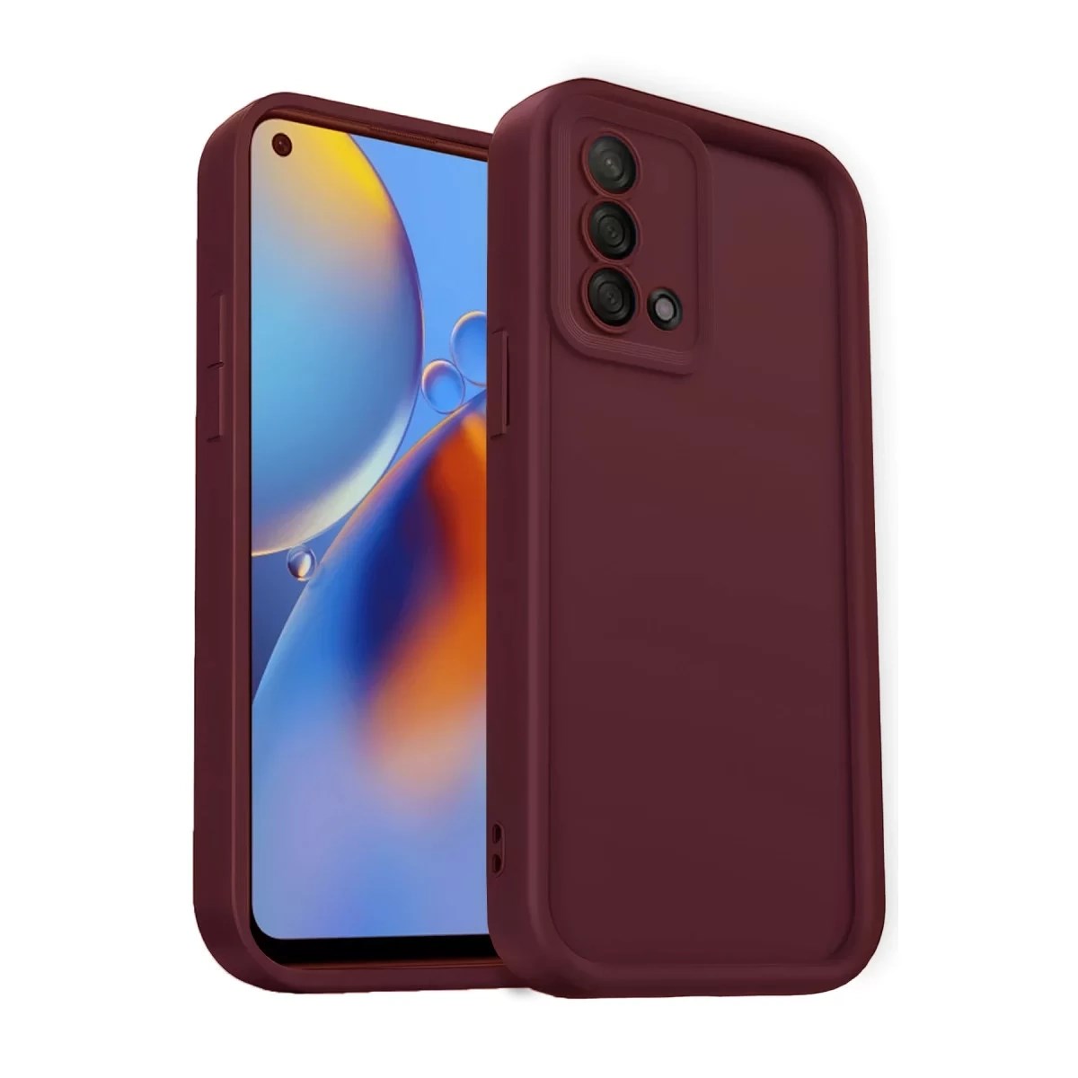 Mey İthalat® A74 4G Kılıf Viera Silikon - Bordo