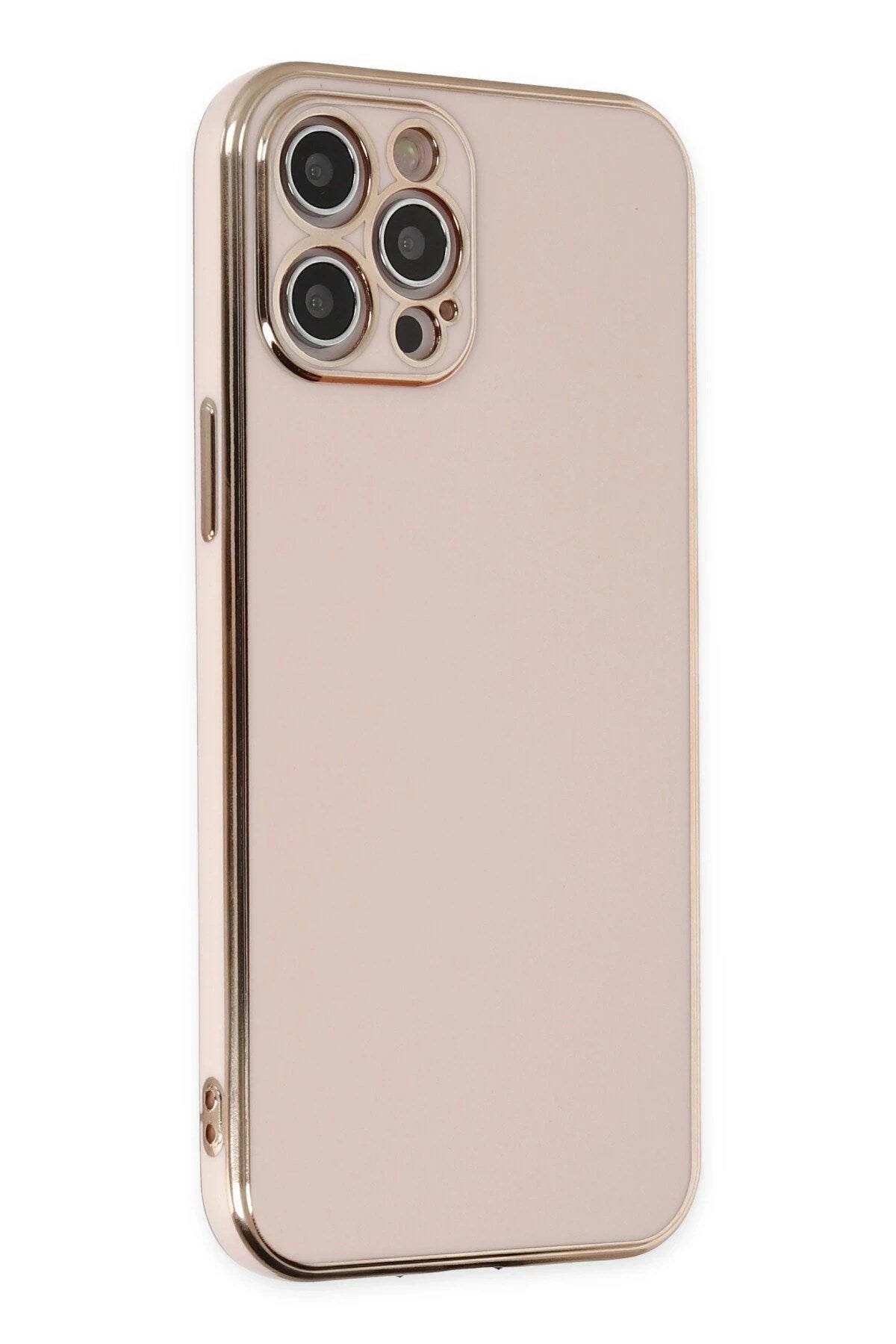 Mey İthalat® iPhone 12 Pro Max Kılıf Volet Silikon - Pembe