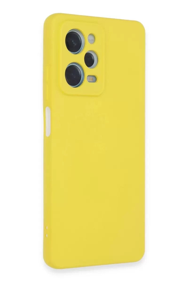 Mey İthalat® Redmi Note 12 Pro 5G Kılıf Nano içi Kadife Silikon - Sarı
