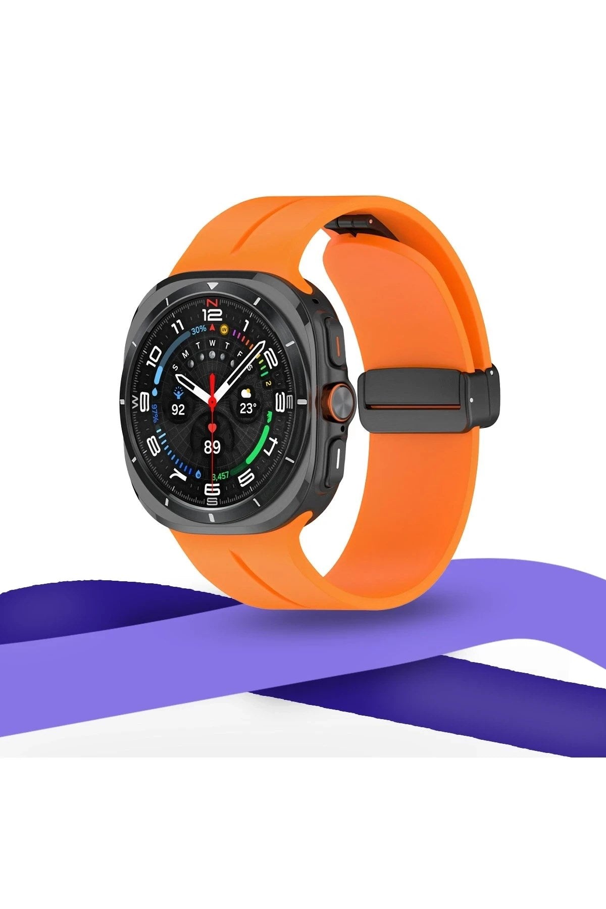 Mey İthalat® Watch 7 Ultra KR418 Tender Silikon Kordon - Lacivert