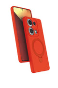 Mey İthalat® Redmi Note 13 Pro 4G Regal Magsafe Standlı Kapak - Turuncu