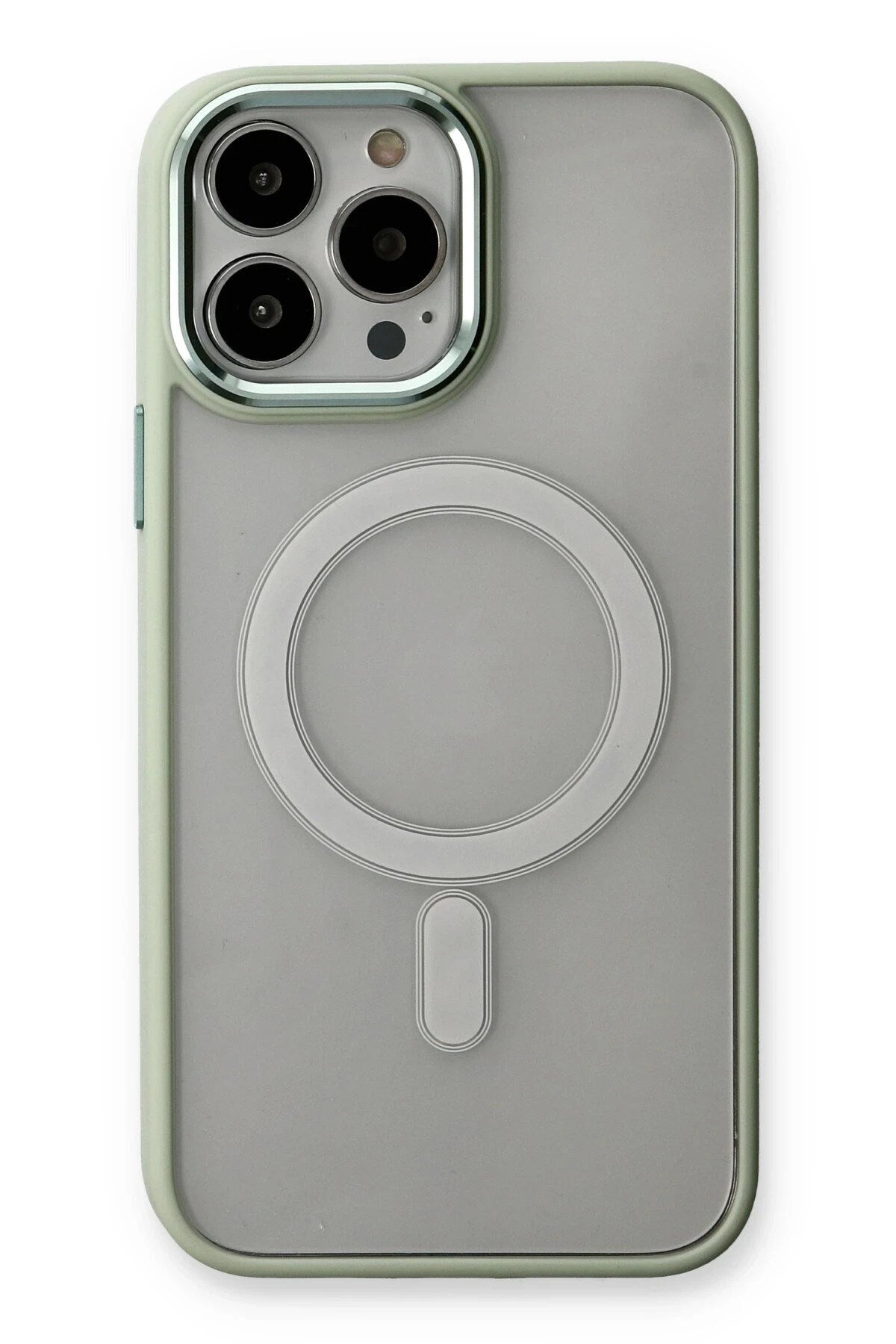Mey İthalat® iPhone 14 Pro Max Kılıf Room Magneticsafe Silikon - Su Yeşili