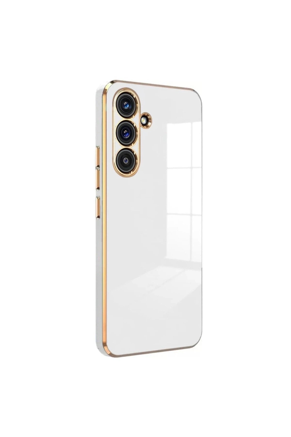 Mey İthalat® Samsung Galaxy S24 FE Kılıf Volet Silikon - Beyaz
